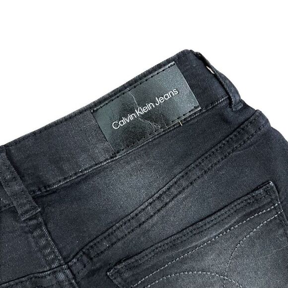 Calvin Klein Girls Mid-Rise Boy Jean Shorts Black Size 8 - Picture 4 of 9